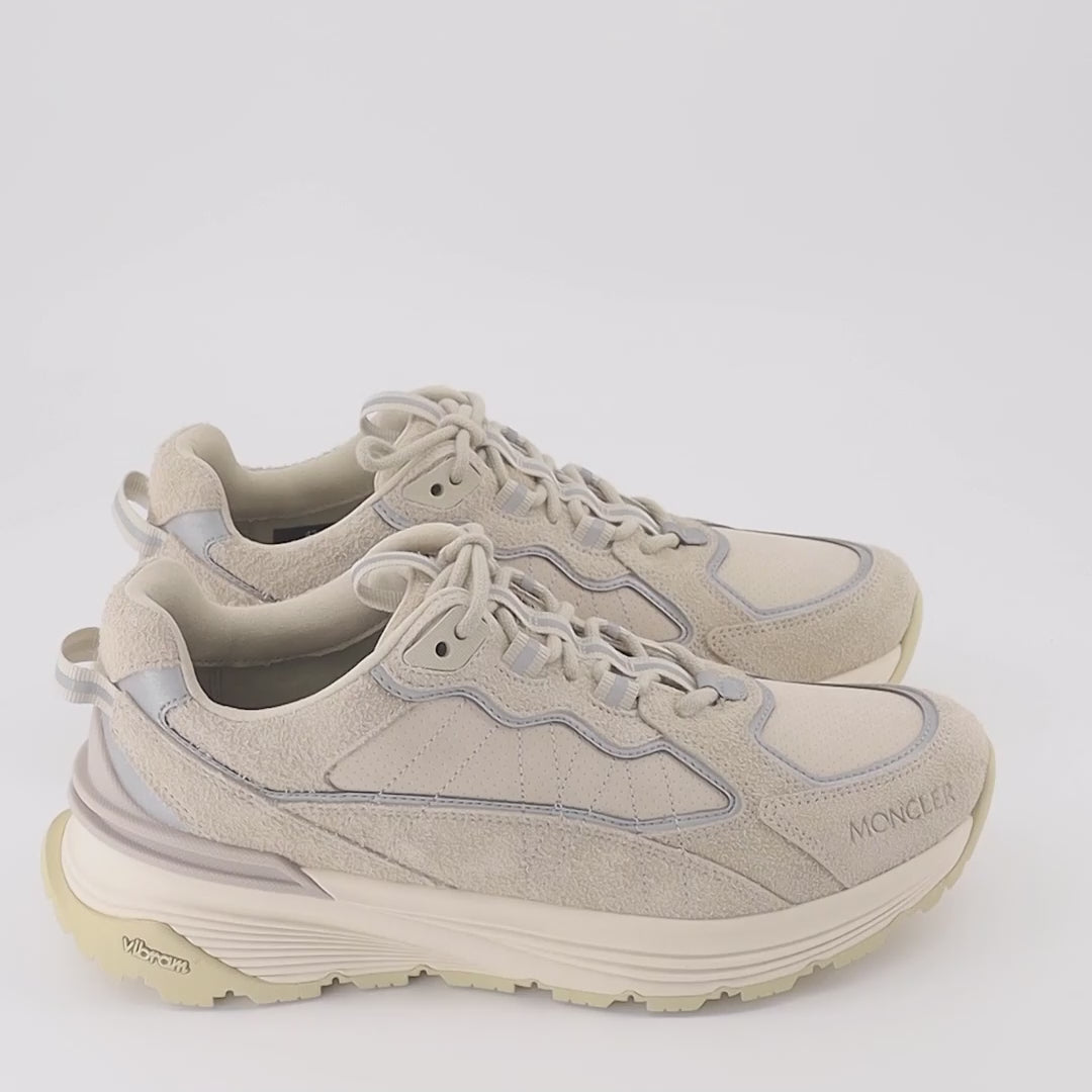 Sneaker Baskets Lite Runner Moncler Beige Homme