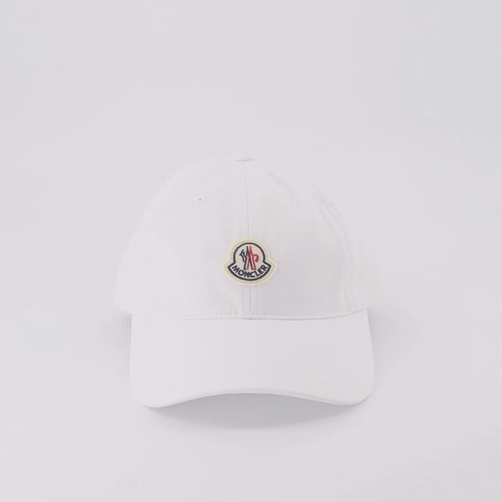 Chapeaux, casquettes et bonnets Casquette à logo Moncler Blanc Homme