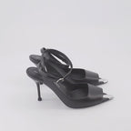Scarpe aperte Sandales à talon Punk Alexander McQueen Nero Femme