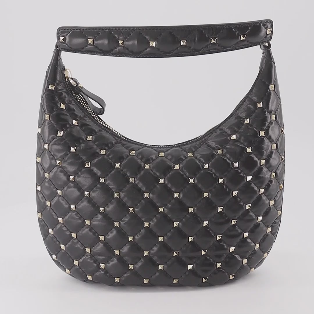 Sacs à main et épaule Sac petit Hobo Rockstud Spike Valentino Garavani Noir Femme