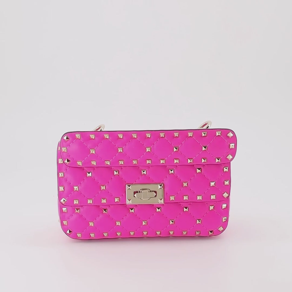 Handbags and shoulder bags Medium Rockstud Spike Bag Valentino Garavani Pink Women