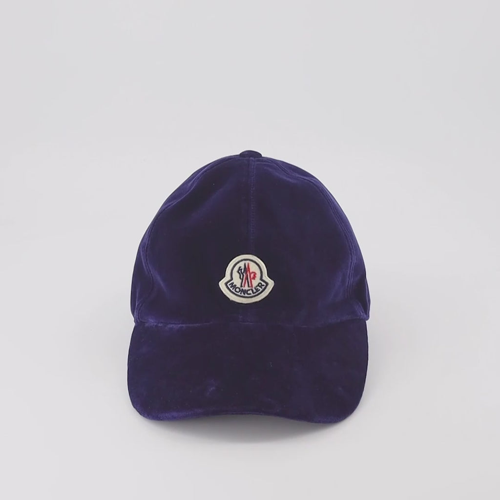 Gorras, sombreros y gorros Casquette en velours Moncler Azul Femme