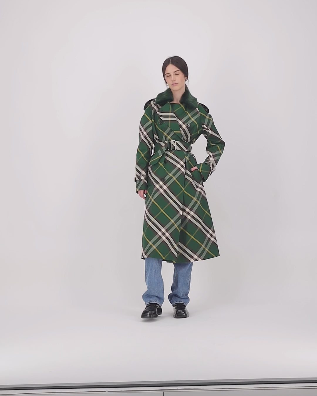 Pantalones Jeans Rectos Burberry Azul Femme