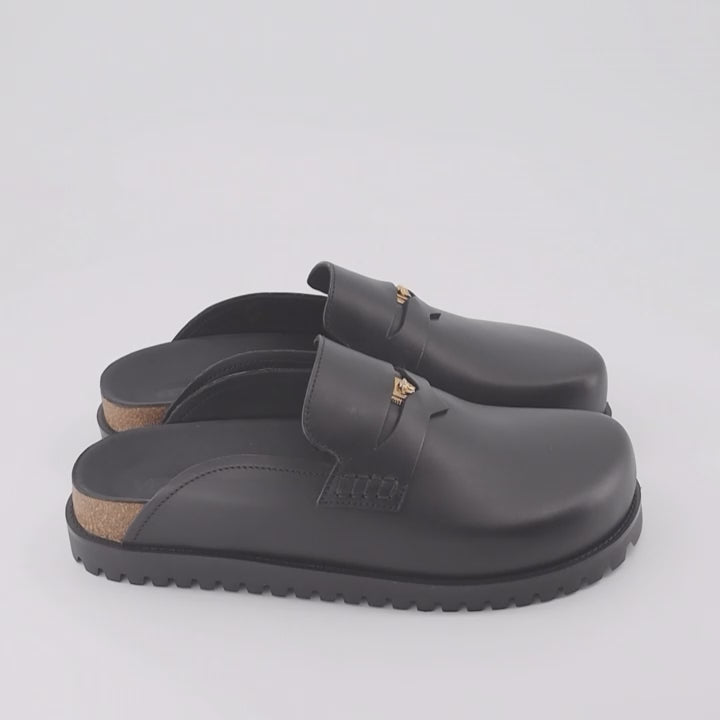 Open shoes Medusa Mules Versace Black Man