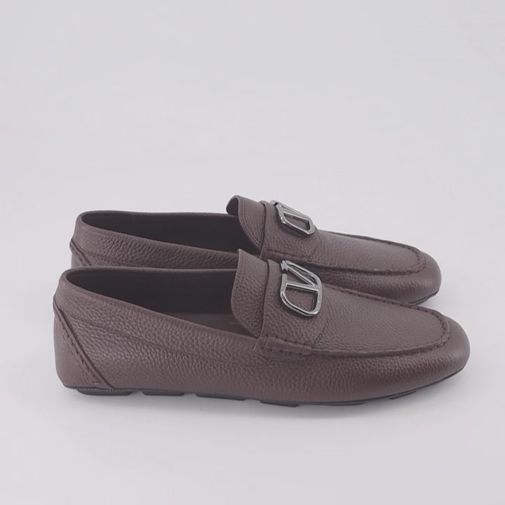 Loafer Mocassins VLogo Valentino Garavani Braun Homme