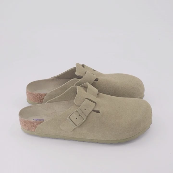 Offene schuhe Mules Boston Birkenstock Khaki Homme