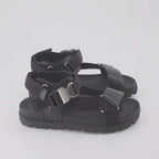 Chaussures ouvertes Sandales en cuir Prada Noir Homme