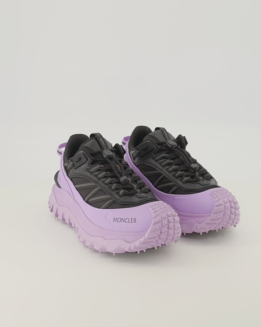 Baskets Trailgrip GTX Schwarz und Lila Sneakers Moncler Violet Femme