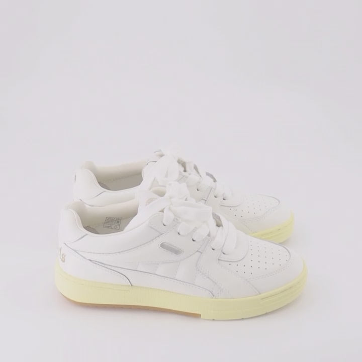 Sneaker Baskets Palm University Palm Angels Blanco Femme