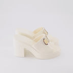 Offene schuhe Mules VLogo Valentino Garavani Weiß Femme