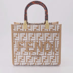 Borse tote Sac Sunshine small Fendi Beige Femme