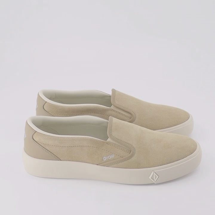 Tênis Baskets Slip-On B101 Dior Bege Homme