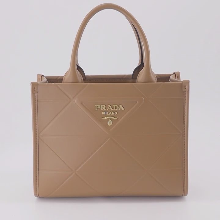 Borse tote Sac Symbole Prada Marrone Femme