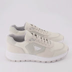 Sneakers Nubuck and nylon sneakers Prada Beige Man