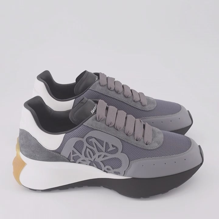 Sneakers Baskets Sprint Runner Alexander McQueen Blu Homme