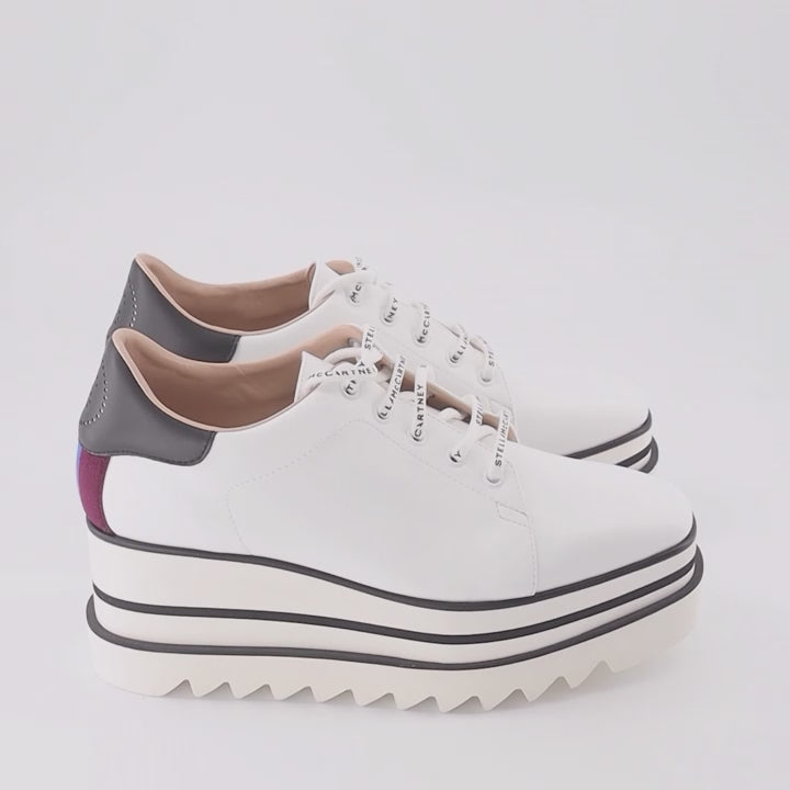 Compensées et plateformes Derbies Elyse Stella McCartney Blanc Femme