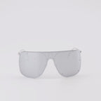 Brillen Lunettes de soleil masque Alexander McQueen Silber Unisex