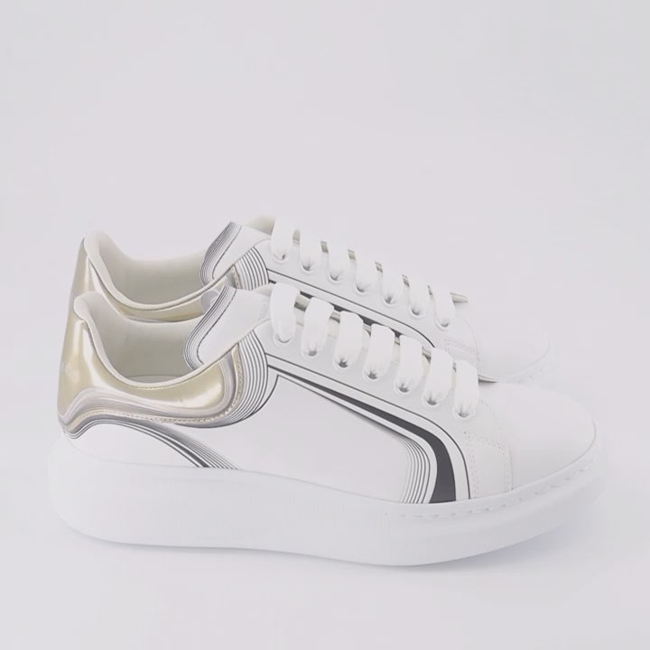 Sneaker Baskets oversize Alexander McQueen Blanco Homme