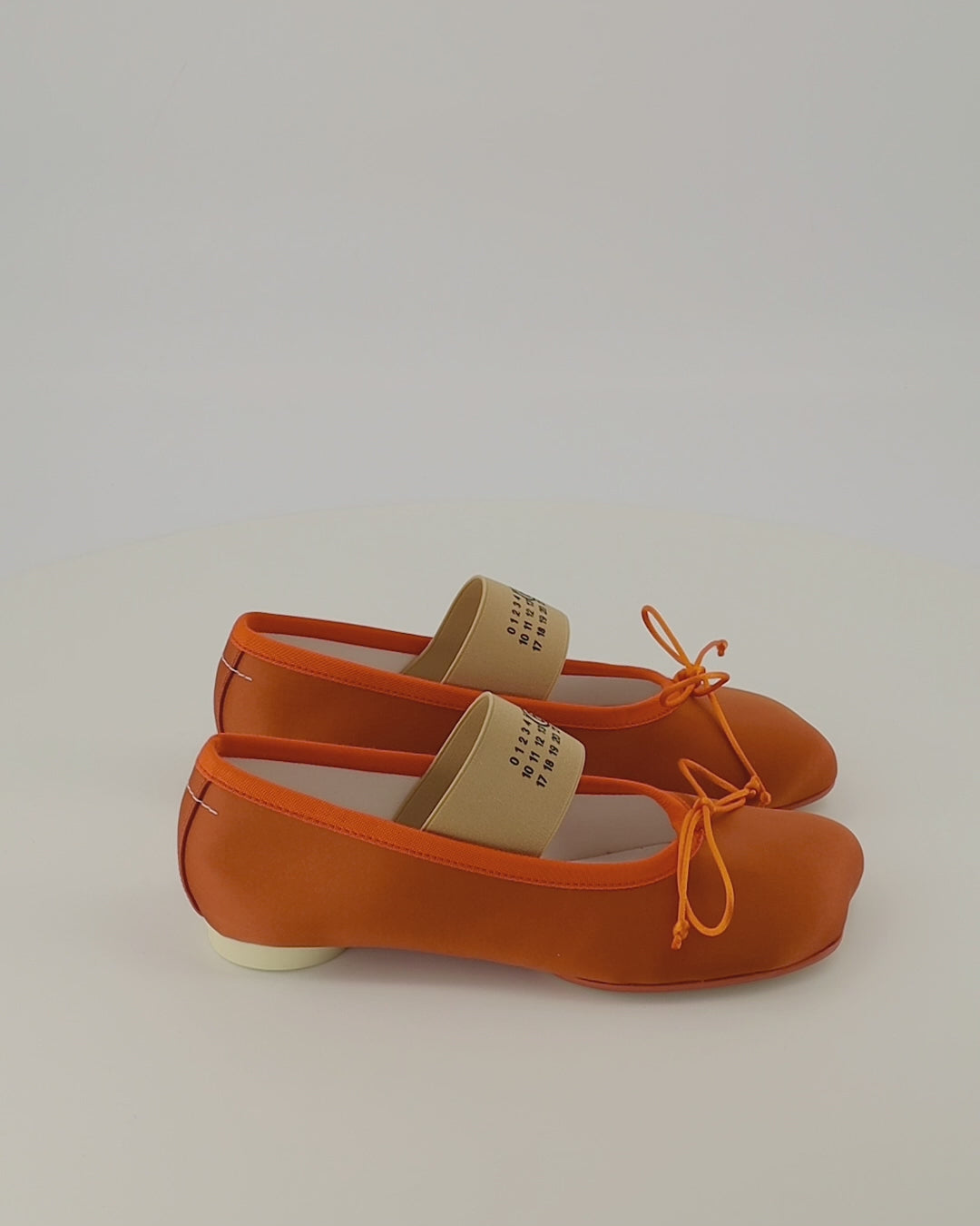 Chaussures plates Ballerine Anatomic Numeric in Raso Arancione Mm6 Orange Femme