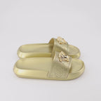 Open shoes La Medusa Slides Versace Gold Women