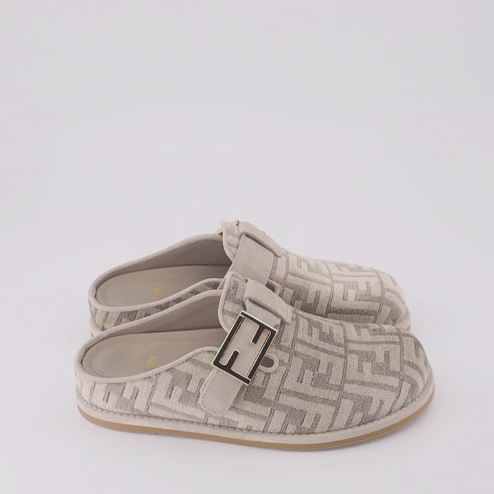 Open shoes Fendi Feel Mules Fendi Beige Women