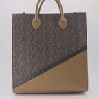 Tote bags Vertical shopping bag Fendi Brown Man