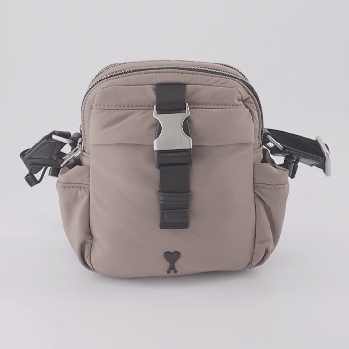 Crossbody bags Nylon shoulder bag Ami PARIS Brown Man