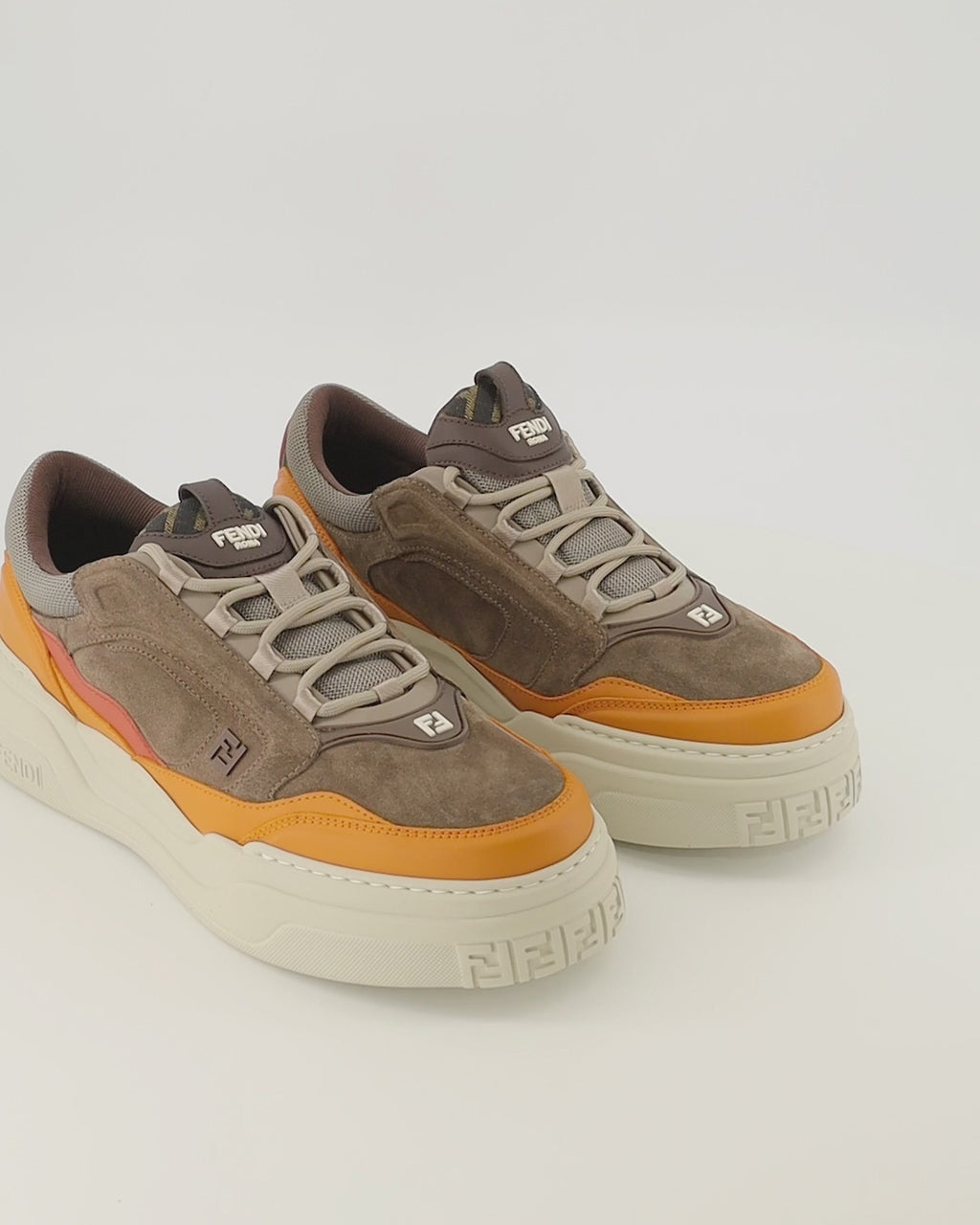 Baskets Zapatillas Fendi Force Marrón Fendi Marron Homme