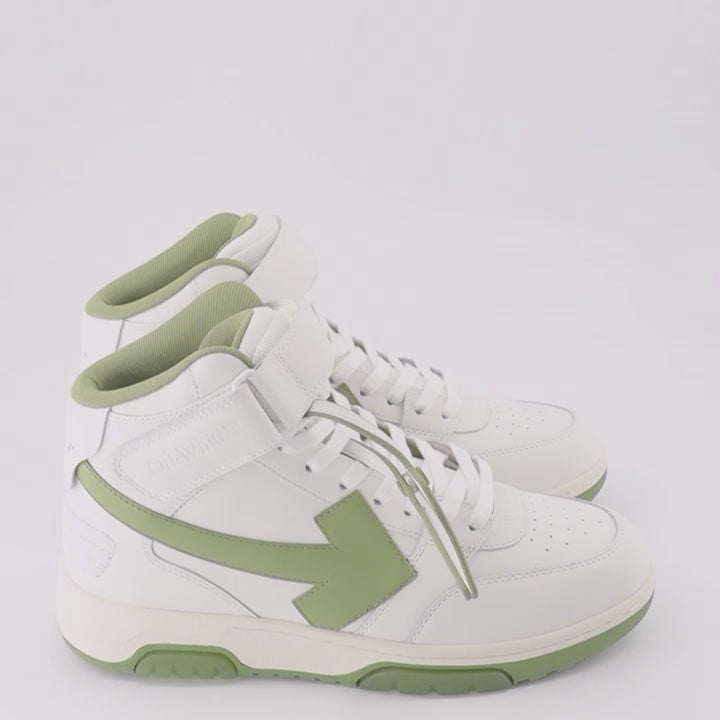 Sneakers Baskets Out Of Office montantes Off-White Verde Homme