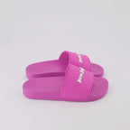 Open shoes Logo slides Palm Angels Pink Women