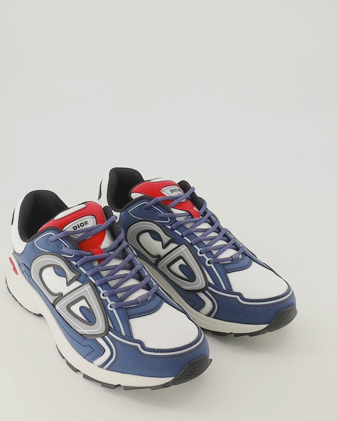 Baskets B30 Blue and Red Sneakers Dior Bleu foncé Homme