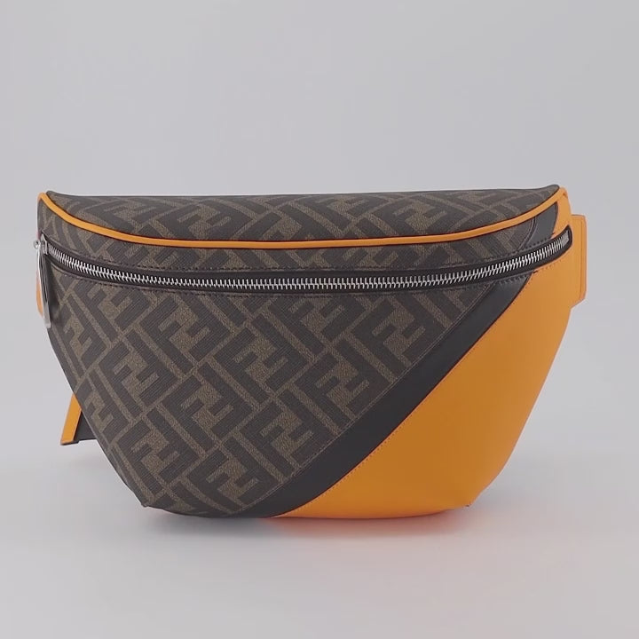 Sacs banane Sac banane Diagonal Fendi Marron Homme