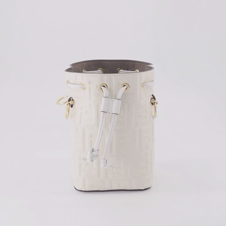 Borse secchiello Sac Mon Trésor Fendi Bianco Femme