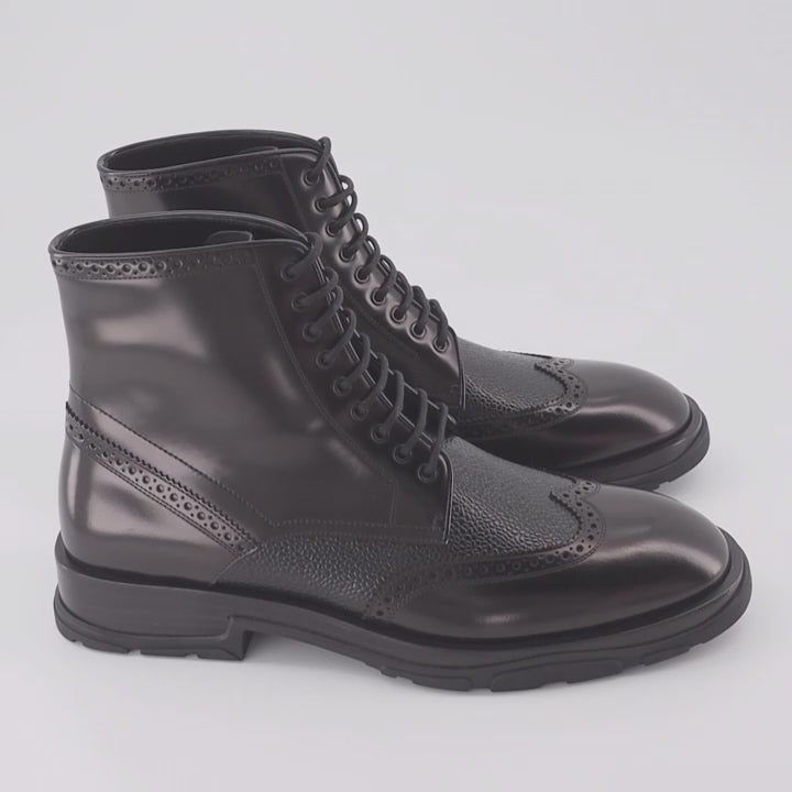 Botas y botines Botas de Tobillo Punk Alexander McQueen Negro Homme
