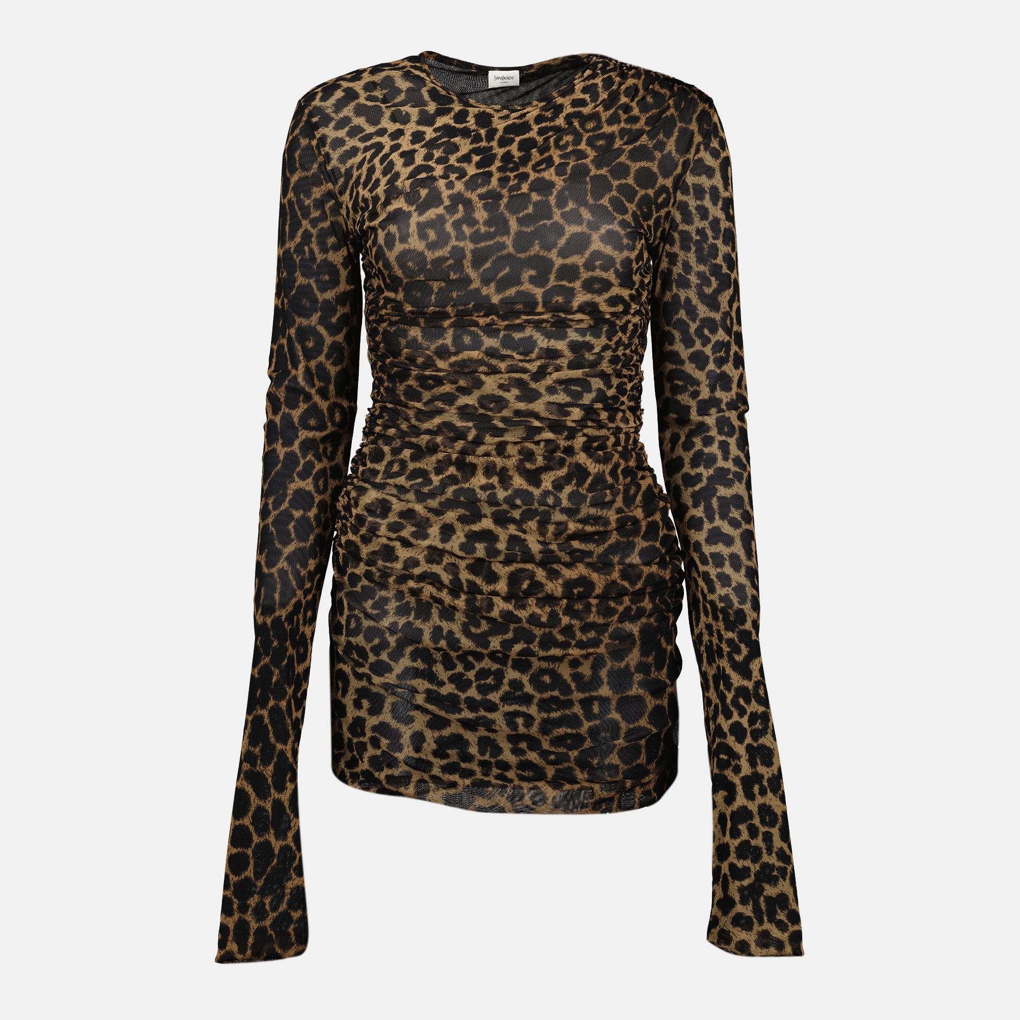 robe saint laurent leopard