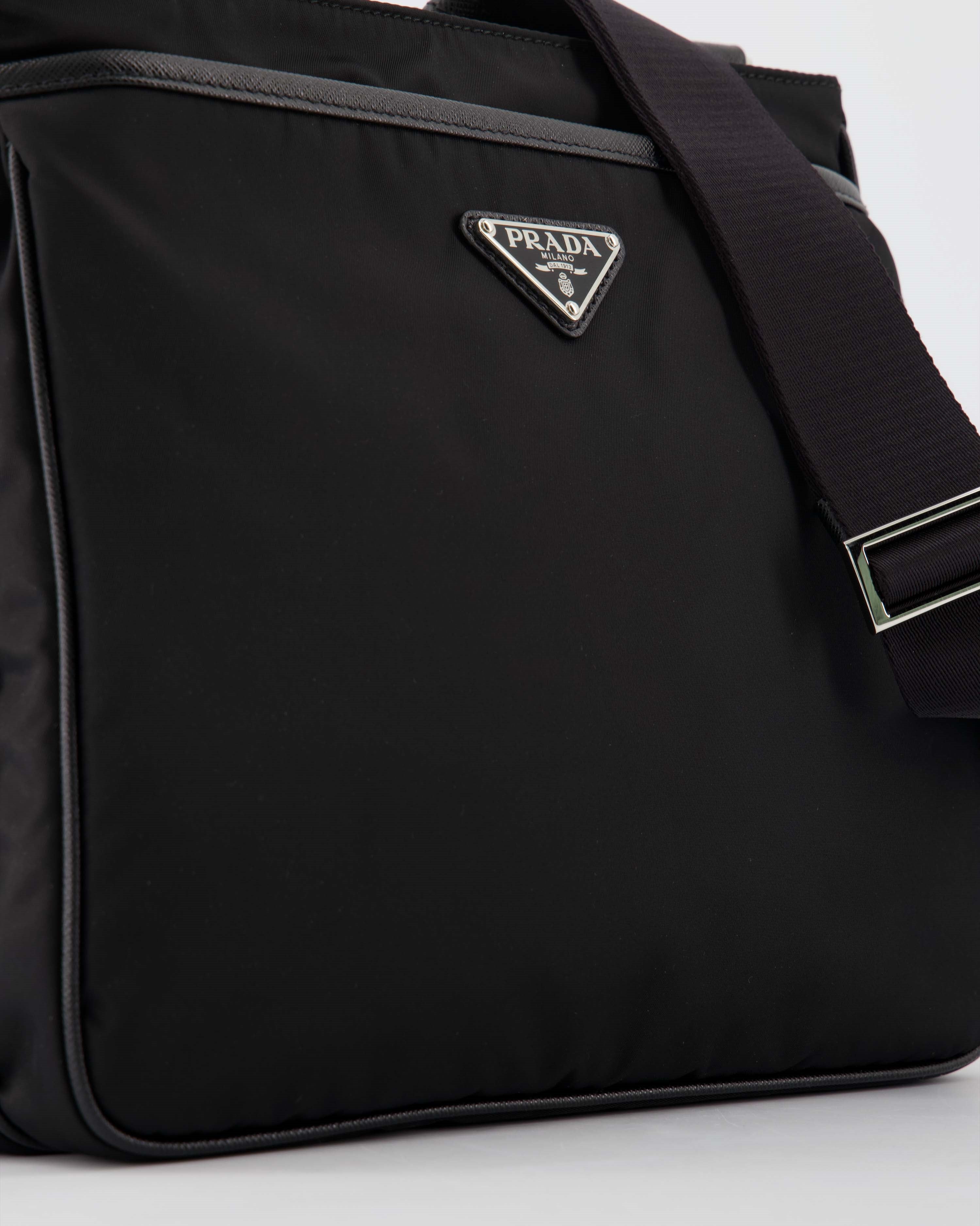 Crossbody bags Re-Nylon messenger bag Prada Black Man