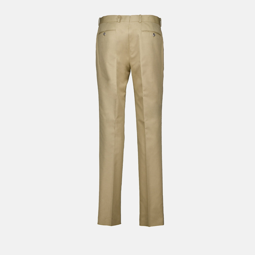Pantalons Pantlalon chino droit Alexander McQueen Beige Homme