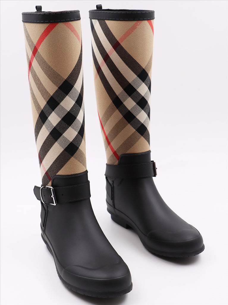 부츠 Bottes à carreaux Burberry 베이지 Femme