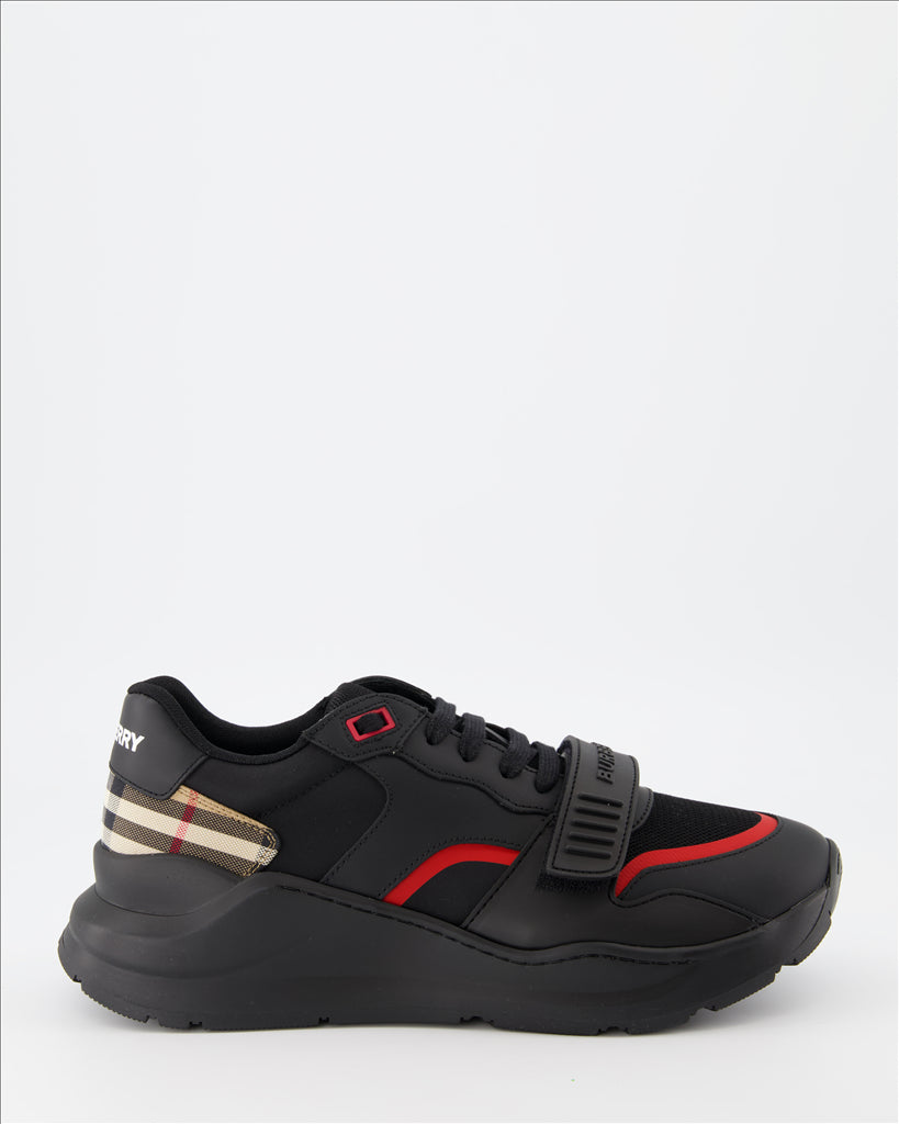 Sneaker Baskets Ramsey Burberry Negro Homme