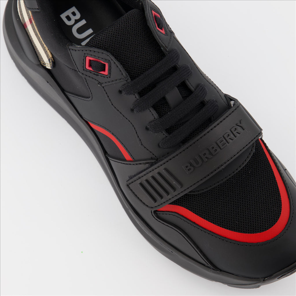 Sneaker Baskets Ramsey Burberry Negro Homme