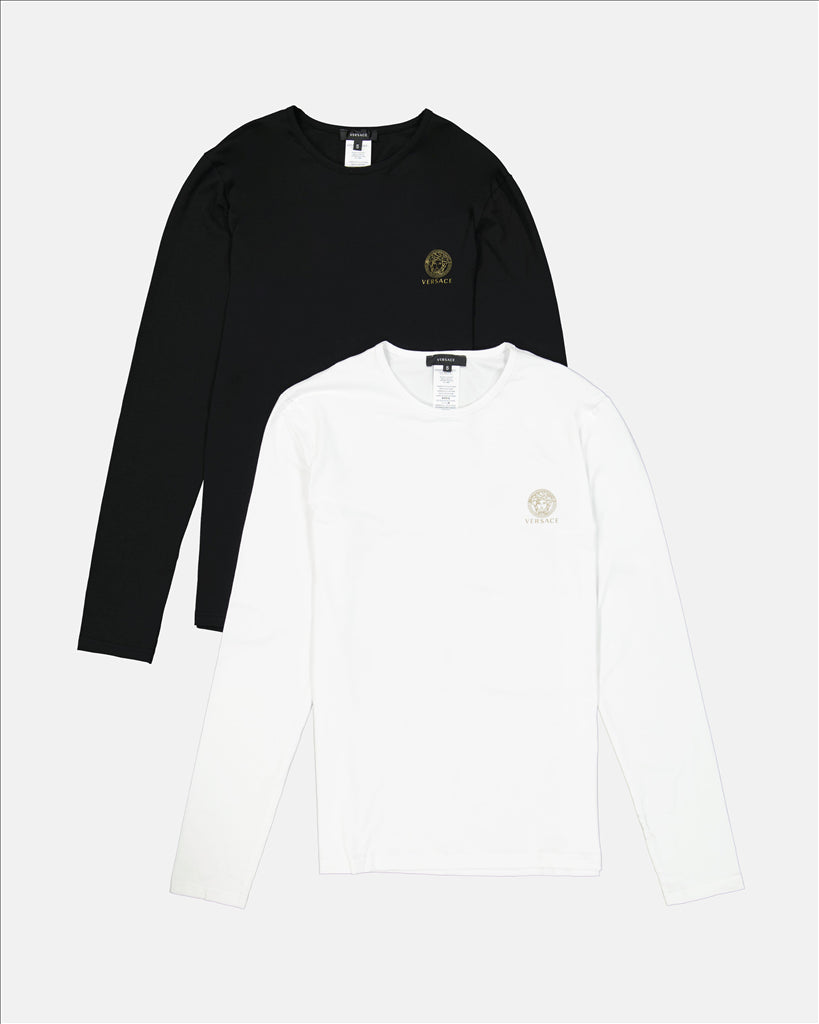 Unterwäsche und homewear Lot de tricots de corps Versace Weiß Homme