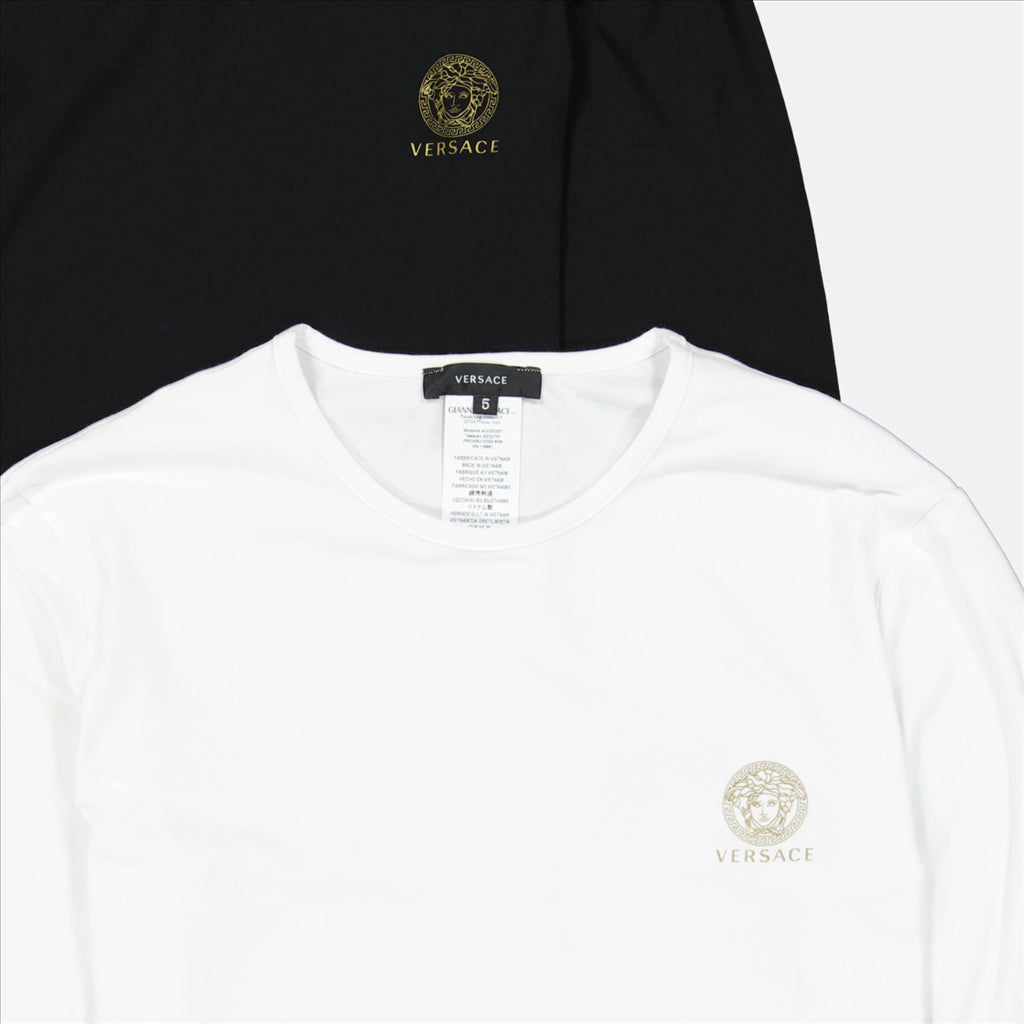 Unterwäsche und homewear Lot de tricots de corps Versace Weiß Homme