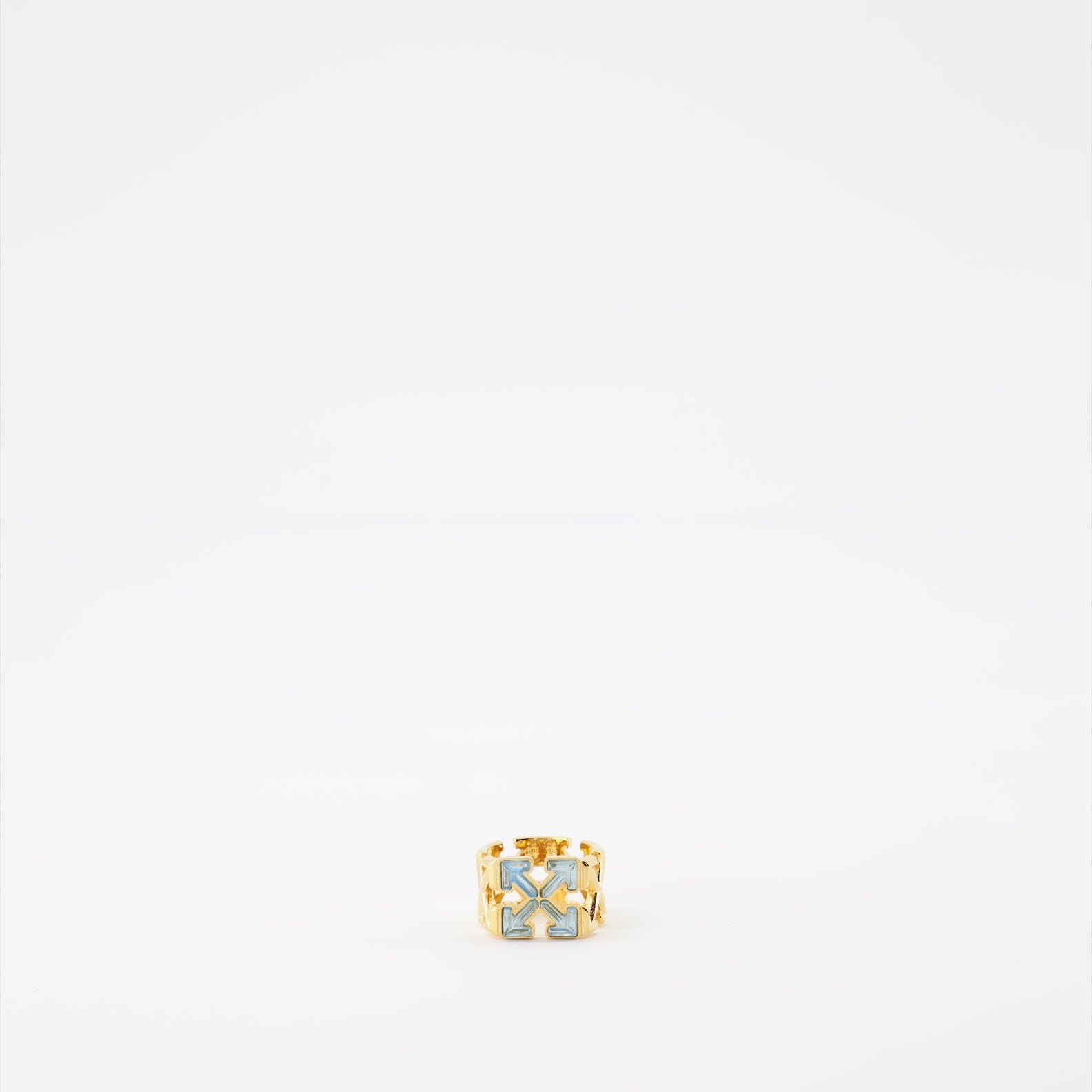 Bijoux Bague Arrow Off-White Doré Femme