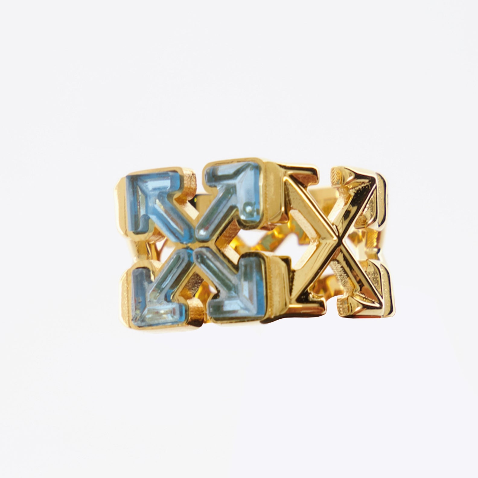 Bijoux Bague Arrow Off-White Doré Femme