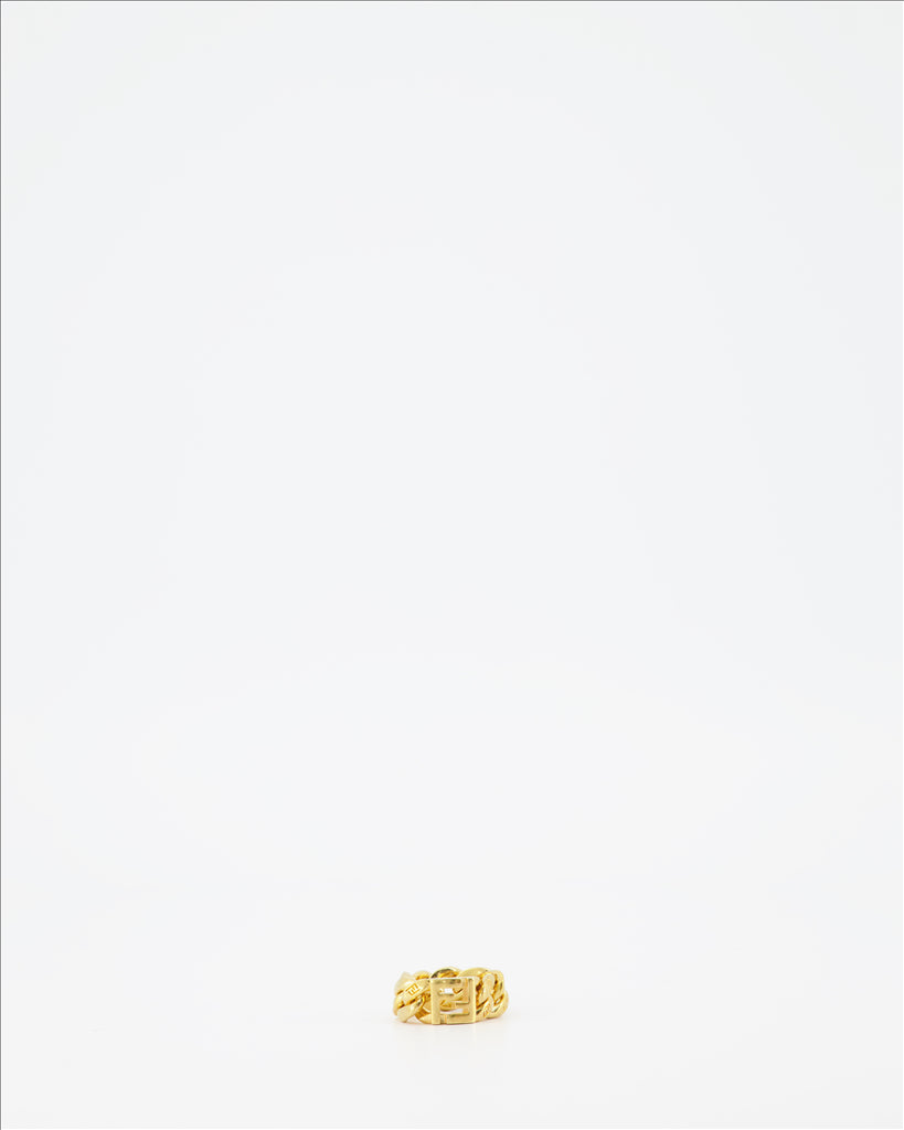 Bijoux Bague en maillons Fendi Doré Homme