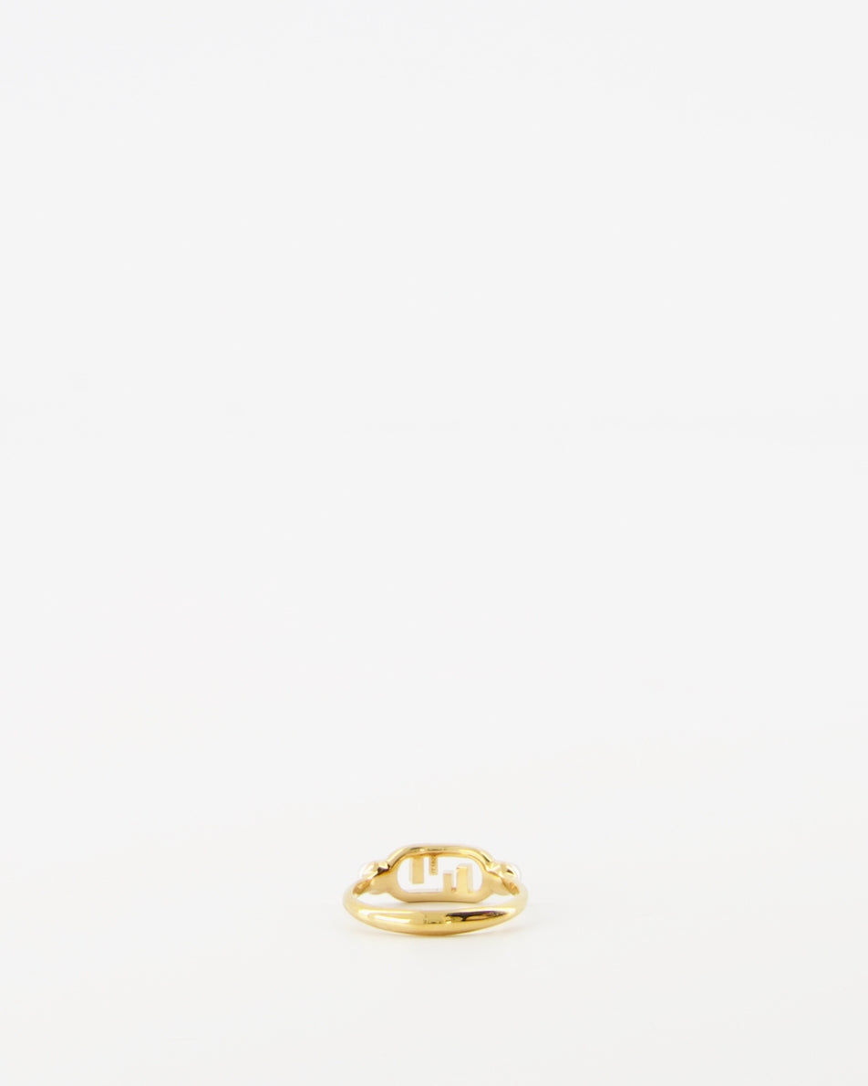 Bijoux Bague Fendi O'Lock Fendi Doré Femme
