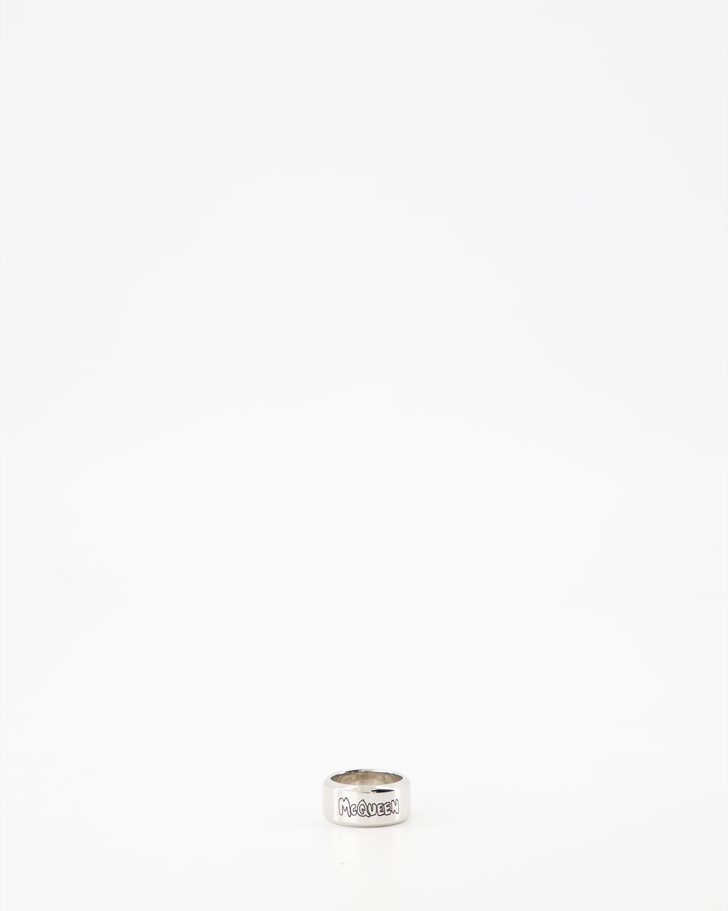 Gioielli Bague Graffiti Alexander McQueen Argento Homme