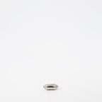 Bague gravée argentée