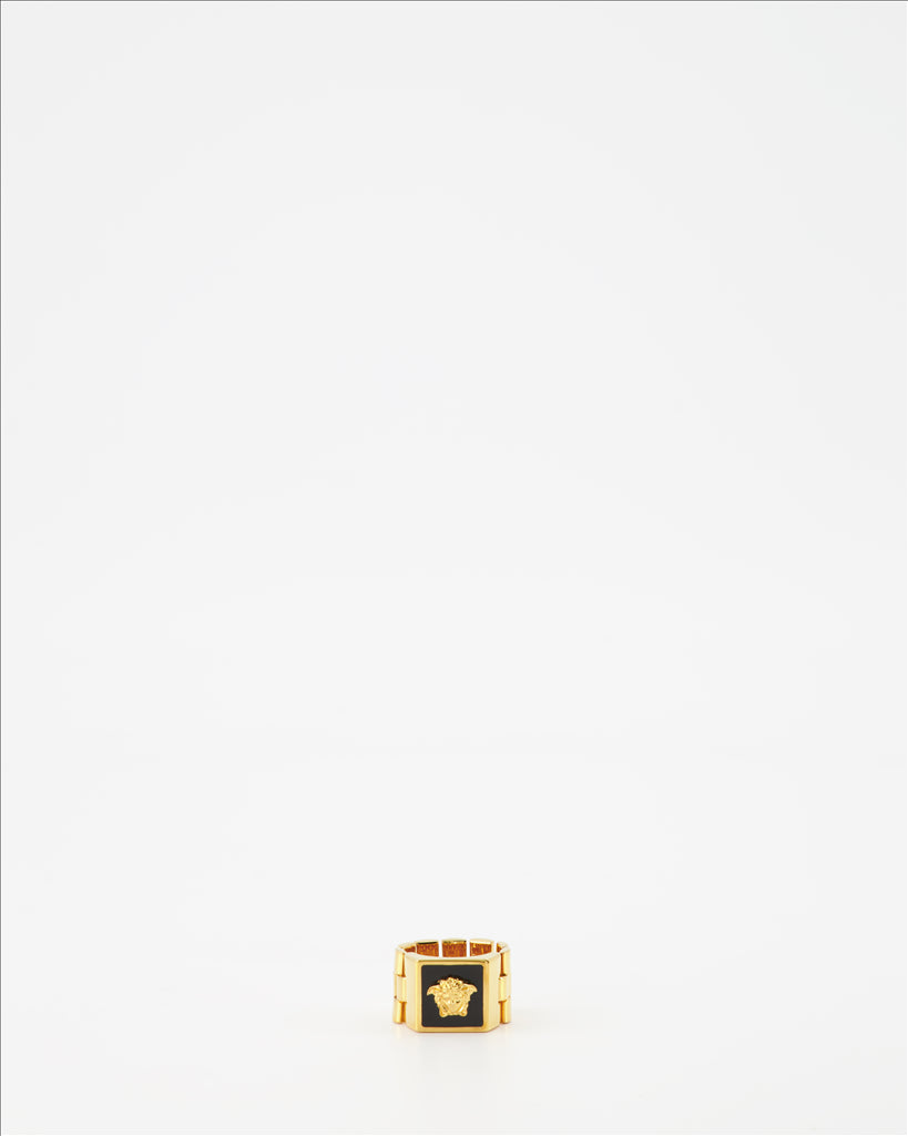 Bijoux Bague Medusa Versace Doré Homme
