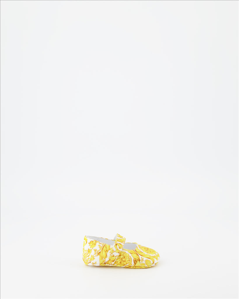 Chaussures Ballerines Barocco Versace Doré Enfants
